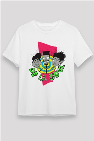 De La Soul Beyaz Unisex Tişört T-Shirt - TişörtFabrikası