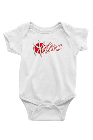 Dead Kennedys Baskılı Beyaz Unisex Bebek Body - Zıbın