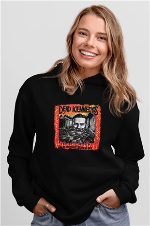 Dead Kennedys Baskılı Unisex Siyah Hoodie