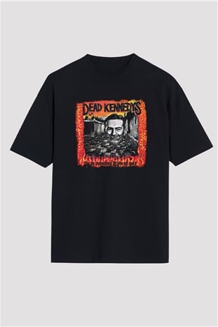 Dead Kennedys Baskılı Unisex Siyah Oversize Tişört
