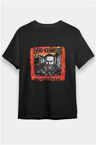Dead Kennedys Baskılı Unisex Siyah Tişört