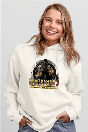 Dead Rising Beyaz Unisex Hoodie