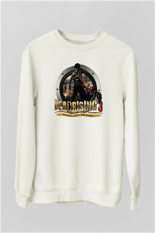 Dead Rising Beyaz Unisex Sweatshirt