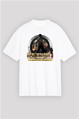 Dead Rising Beyaz Oversize Tişört Oversize T-shirt