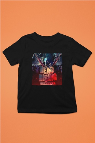 Dead Rising Siyah Unisex Çocuk Tişört