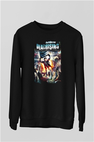 Dead Rising Siyah Unisex Sweatshirt