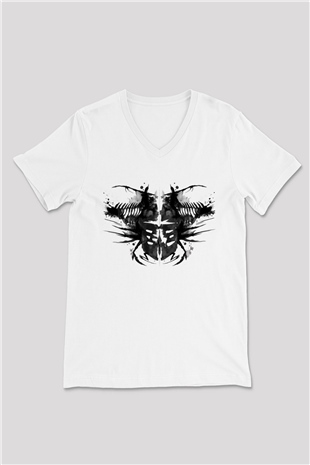 Dead Space Beyaz Unisex V Yaka Tişört T-Shirt