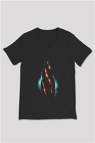 Dead Space Siyah Unisex V Yaka Tişört T-Shirt