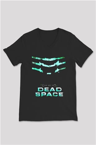 Dead Space Siyah Unisex V Yaka Tişört
