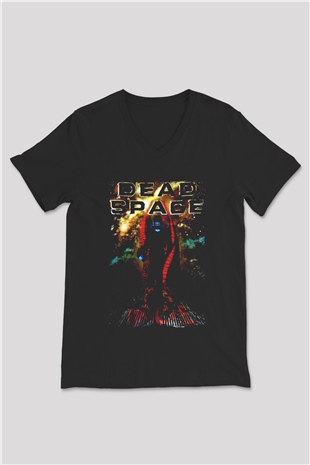 Dead Space Siyah Unisex V Yaka Tişört