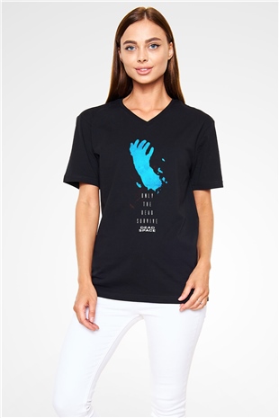 Dead Space Siyah Unisex V Yaka Tişört