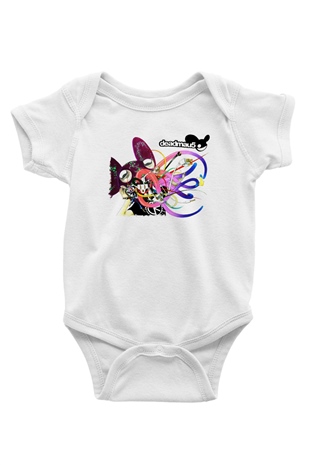 Deadmau5 Baskılı Beyaz Unisex Bebek Body - Zıbın