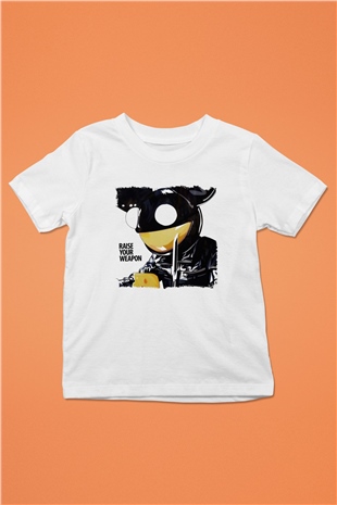 Deadmau5 Baskılı Beyaz Unisex Çocuk Tişört