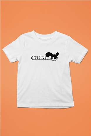 Deadmau5 Baskılı Beyaz Unisex Çocuk Tişört