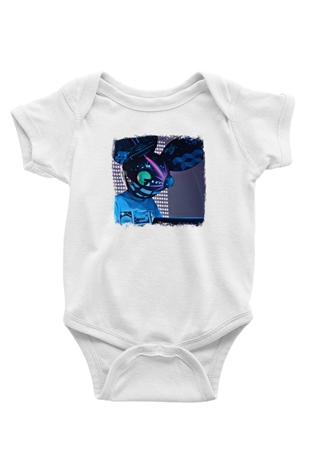 Deadmau5 Baskılı Unisex Beyaz Bebek Body - Zıbın