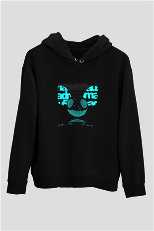 Deadmau5 Baskılı Unisex Siyah Hoodie