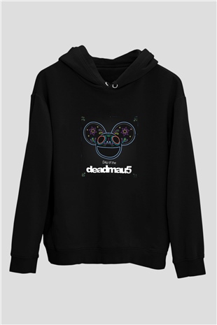 Deadmau5 Baskılı Unisex Siyah Hoodie