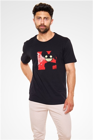 Deadmau5 Baskılı Unisex Siyah Tişört