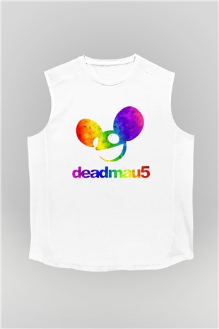 Deadmau5 Beyaz Unisex Kolsuz Tişört