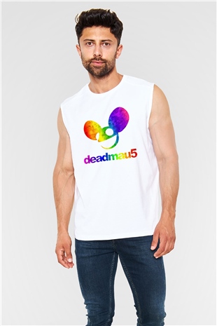 Deadmau5 Beyaz Unisex Kolsuz Tişört