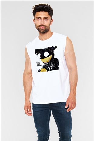 Deadmau5 Beyaz Unisex Kolsuz Tişört