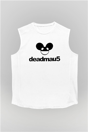 Deadmau5 Beyaz Unisex Kolsuz Tişört