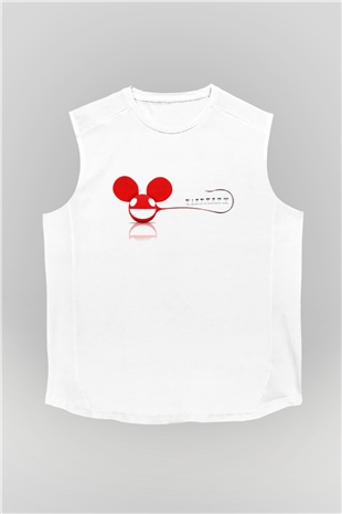 Deadmau5 Beyaz Unisex Kolsuz Tişört