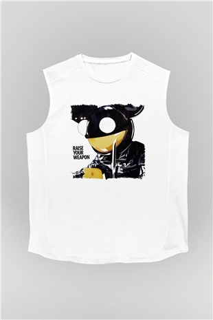 Deadmau5 Beyaz Unisex Kolsuz Tişört