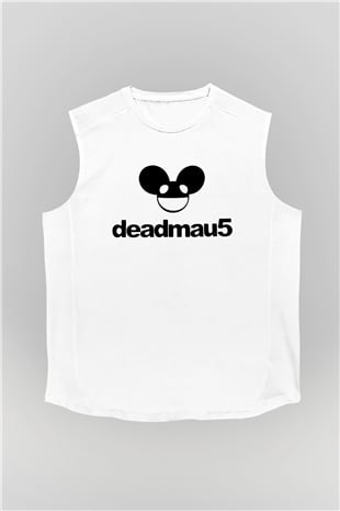 Deadmau5 Beyaz Unisex Kolsuz Tişört
