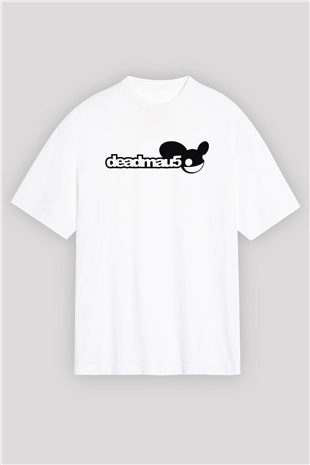 Deadmau5 Beyaz Unisex Oversize Tişört T-Shirt