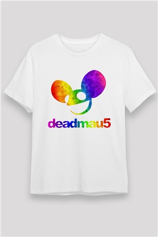 Deadmau5 Beyaz Unisex Tişört T-Shirt - TişörtFabrikası