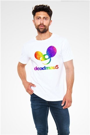Deadmau5 Beyaz Unisex Tişört T-Shirt - TişörtFabrikası