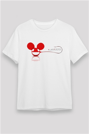 Deadmau5 Beyaz Unisex Tişört T-Shirt - TişörtFabrikası