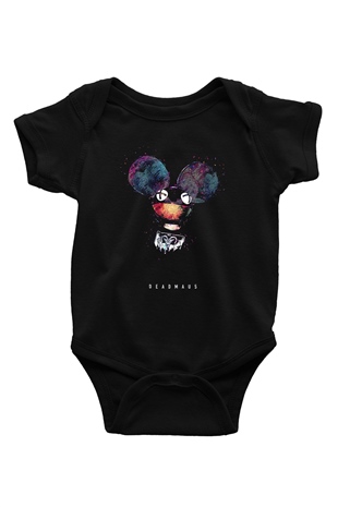 Deadmau5 Siyah Bebek Body - Zıbın