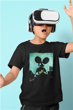 Deadmau5 Siyah Unisex Çocuk Tişört