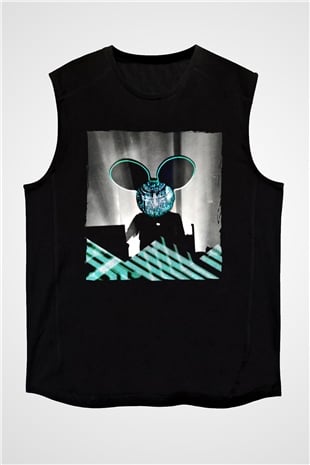 Deadmau5 Siyah Unisex Kolsuz Tişört