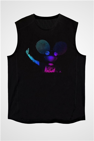 Deadmau5 Siyah Unisex Kolsuz Tişört