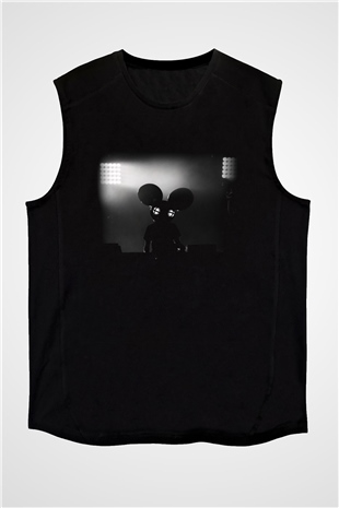 Deadmau5 Siyah Unisex Kolsuz Tişört