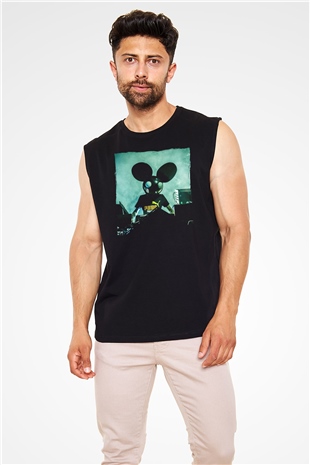 Deadmau5 Siyah Unisex Kolsuz Tişört