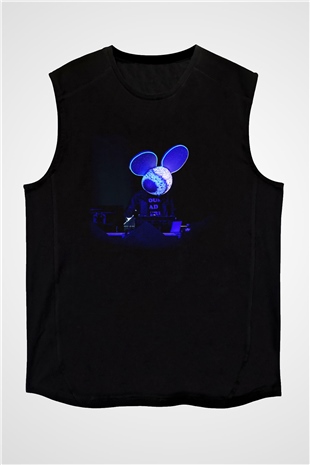 Deadmau5 Siyah Unisex Kolsuz Tişört