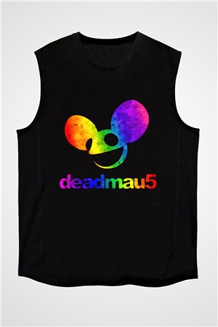 Deadmau5 Siyah Unisex Kolsuz Tişört
