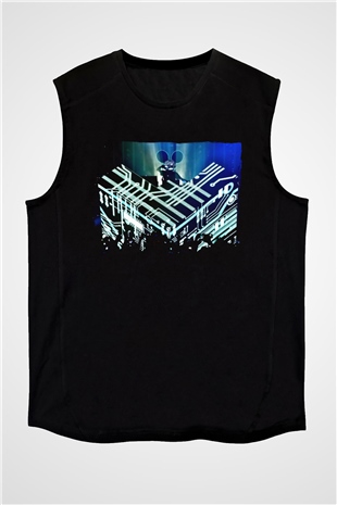 Deadmau5 Siyah Unisex Kolsuz Tişört