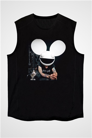 Deadmau5 Siyah Unisex Kolsuz Tişört