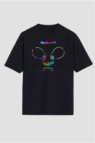 Deadmau5 Siyah Unisex Oversize Tişört T-Shirt