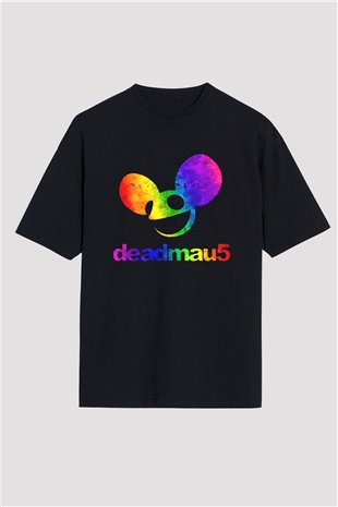 Deadmau5 Siyah Unisex Oversize Tişört T-Shirt