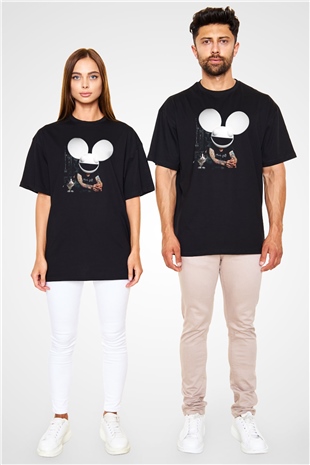 Deadmau5 Siyah Unisex Oversize Tişört T-Shirt