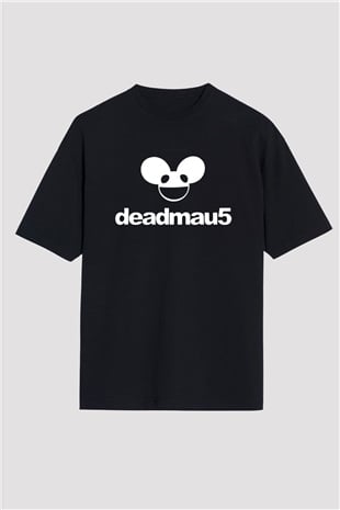 Deadmau5 Siyah Unisex Oversize Tişört T-Shirt