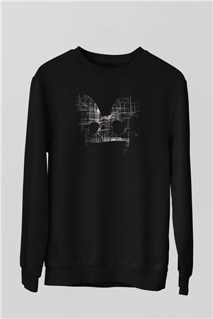 Deadmau5 Siyah Unisex Sweatshirt