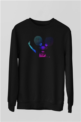 Deadmau5 Siyah Unisex Sweatshirt