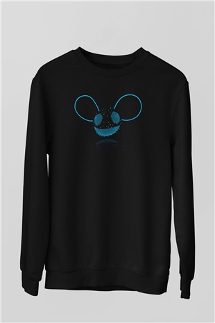 Deadmau5 Siyah Unisex Sweatshirt